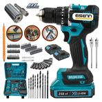 Eisenn Germany Brushless Kömürsüz Bl Motor 258 Vf 20 Ah Çift Akülü Set Üniversal Soket Hediyeli Matkap