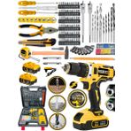 Eisenn Germany E-1400 V-Tec Şanzuman 157 Parça Özel Setli Çift Akülü Vidalama Matkap