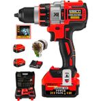 Eisenn Germany Red Xr Orginal 13 mm Metal Mandren 24 v 4 Ah Bl Fırçasız Motor Akülü Darbeli Matkap