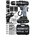 Eisenn Germany Technology Grey Bl Fırçasız Motor 58 V 8 Ah Yeni Nesil Samsung Çift Akülü Vidalama + Set