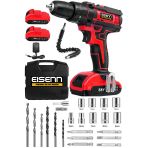 Eisenn Germany Technology Red Current Motor 58 V 8 Ah Celik Sanziman Cift Akulu Vidalama Matkap