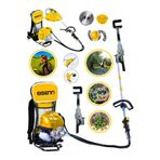 Eisenn Pro Master Turbo Benzinli Sırt Tırpan Ot Çim Çalı Biçme Makinası+Zeytin Silkeleme Aparatlı