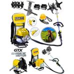 Eisenn Sırt Tırpan 3 Lü Set X-TORQ Benzinli Ot Çim Biçme Makinesı + Toprak Eşeleme Aparatı + Akrobat Çapa Aparatı