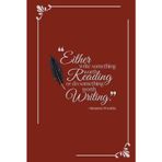 “Either write something worth reading or do something worth writing” Elegant, Vintage Journal with Inspirational Quote – Burgundy: Lined Notebook – 200 pages