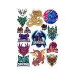 Ejderha Sticker Set 1 15 Parça Telefon, Tablet, Defter, Laptop Sticker