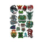 Ejderha Sticker Set 10 15 Parça Telefon, Tablet, Defter, Laptop Sticker