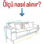 Ejmel Kadife Lastikli Koltuk Örtüsü Kanepe Kılıfı Çekyat Örtüsü Esnek - 230 x 180 cm - Koyu Gri