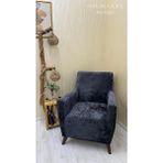 Ejmel Kadife Lastikli Koltuk Örtüsü Kanepe Kılıfı Çekyat Örtüsü Esnek - 60 x 90 cm - Antrasit
