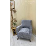 Ejmel Kadife Lastikli Koltuk Örtüsü Kanepe Kılıfı Çekyat Örtüsü Esnek - 60 x 90 cm - Koyu Gri