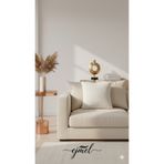 EJMEL Lüks Dokulu Modern Siyah peluş kırlent kılıfı Dekoratif Yastık Kılıfı 45x45 tüylü 1li