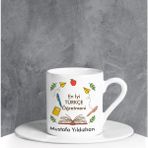 Ejoya 90663 Kişiye Özel Türkçe Öğretmenim Türk Kahvesi Fincanı