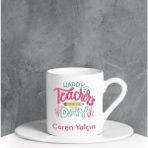 Ejoya 90676 Kişiye Özel Teachers Day Türk Kahvesi Fincanı