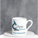 Ejoya 90684 Kişiye Özel Biyoloji Öğretmeni Türk Kahvesi Fincanı