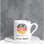 Ejoya 90700 Kişiye Özel Almanca Öğretmeni Türk Kahvesi Fincanı