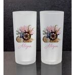 Ejoya Kişiye Özel 2'li Rakı Bardağı 111389 - Pembe