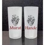Ejoya Kişiye Özel 2'li Rakı Bardağı 111441 - Kırmızı