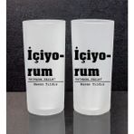 Ejoya Kişiye Özel 2'li Rakı Bardağı 111464 - Siyah