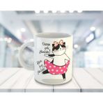 Ejoya Kişiye Özel Çok Güzelsin Temalı Kupa Bardak 81516 - Pembe