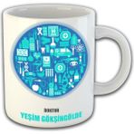 Ejoya Kişiye Özel Doktor Temalı Kupa Bardak 81469 - Mavi