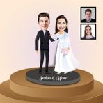 Ejoya Kişiye Özel Karikatür Gelin ve Damat Biblo 91312