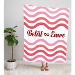Ejoya Sevgililer Gününe Özel Isimli Tv Battaniyesi 93732 - 100 x 150 cm - Pembe