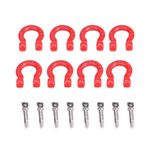 Ejoyous 8 Adet Metal çekme Kelepçesi Kilit mandalı, RC Tırmanma Araba parçaları Eksenel SCX10 CC01 D90 D110 TF2 Resimlerde Gösterildiği Gibi Metalden Yapılmıştır