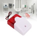 Ejoyous Sound Light Alarm Sinyal Işığı, Kablolu Strobe Siren Ses Alarmı Strobe Kırmızı Işık 110 DB Yüksek Desibel Ayarlanabilir Kırmızı Işık Ses Sireni Halka Açık Yerler Acil Durum Tahliye