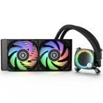 EK Nucleus AIO CR240 Lux D-RGB Hepsi Bir Arada Sıvı CPU Soğutucu, EK FPT Fanlı, Su Soğutma Bilgisayar Parçaları, 120 mm Fan, En Yeni Intel ve AMD CPU'larla Uyumlu