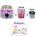 Ekamix Sir Ağda Makinesi+ Vivet Granül Pudralı Ağda 250gr + Cezve