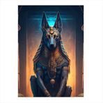 Ekart Anubis Dekoratif ahşap Tablo 35 cm x 50 cm