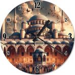 Ekart İstanbul Cami Manzaralı Sessiz Duvar Saati