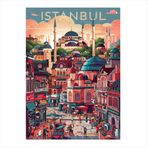 Ekart İstanbul Hediyelik Mdf Tablo 35 cm x 50 cm