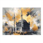 Ekart İstanbul Ortaköy Camii Modern Mdf Tablo 25 cm x 35 cm
