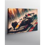 Ekart Kanvas Tablo Beyaz Formula 1 Araba