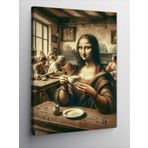 Ekart Kanvas Tablo Mona Lisa Pop Art