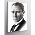 Ekart Kanvas Tablo Siyah Beyaz Mustafa Kemal Atatürk