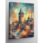 Ekart Kanvas Tablo Tarihi Galata Kulesi