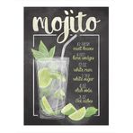 Ekart Mojito Kokteyl Mdf poster 50 cm x 70 cm
