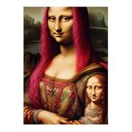 Ekart Mona Lisa Pop Art Desenli Mdf Tablo 25 cm x 35 cm