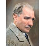 Ekart Mustafa Kemal Atatürk Hediyelik Mdf Tablo 35 cm x 50 cm