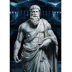 Ekart Zeus Heykeli Model Mdf tablo 50 cm x 70 cm