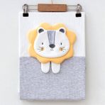 Ekebaby Lion Lüx Penye Bebek Battaniyesi 85X90 cm - 85 x 90 cm - Gri