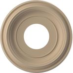 Ekena Millwork CMP10TRGBE Geleneksel Termoform PVC Tavan Madalyonu (5 1/2 cm'ye kadar kanopilere uyar), 10" OD, UltraCover Saten Smokey Bej