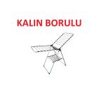 Eker Çamaşır Kurutmalık Aliminyum Çek As Kalın Borulu