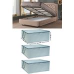 Ekici home textile 3 Adet -çekyat Baza Tipi Hurc - Baza Altı Büyük Boy Saklama Hurcu 65 X 45 X 22 Cm Ekicihome0005-3