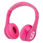 eKids Barbie Bluetooth Kulaklık, Mikrofonlu Pembe Kablosuz Kulaklık, Aux Kablosu, Okul, Ev veya Seyahat için Katlanabilir Çocuk Kulaklıkları