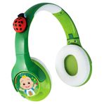 eKids Cocomelon çocuklar için Bluetooth kulaklık, şarj edilebilir pil ve USB-C şarj kablosu dahil kablosuz kulaklık