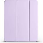 ekılıf - Apple iPad Pro 12.9 2020 (4.Nesil) - Tablet Kılıfı Smart Cover Kalem Bölmeli Standlı 1-1 Kılıf - Lila - T32982