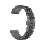 Ekılıf Huawei GT2 KRD-36 42 mm 20 mm Siyah Uyumlu Metal Kordon
