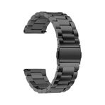 Ekılıf Huawei Honor Magic 2 BAND-04 46 mm 22 mm Siyah Uyumlu Metal Kordon